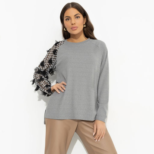 Свитшот с акцентным декором Модная хроника (new) - Charutti фото 6