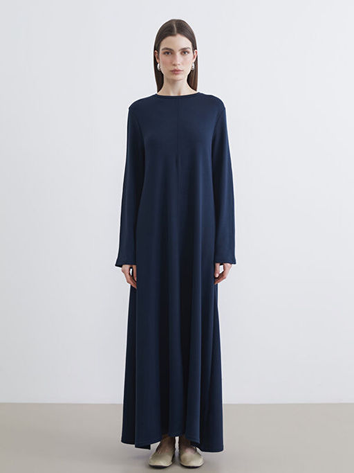 Bisiklet Yaka A Kesim Elbise