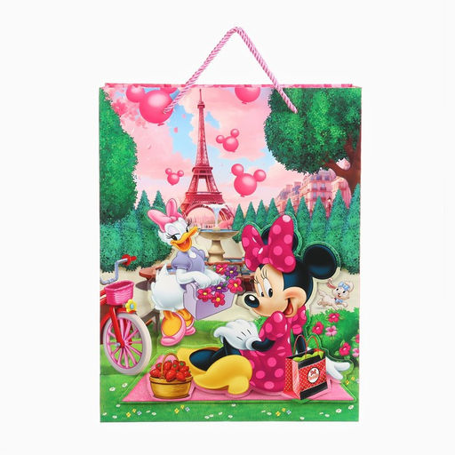 Пакет подарочный 3Д «Пусть исполняются мечты!», 40×31×11.5 см, Минни Маус
