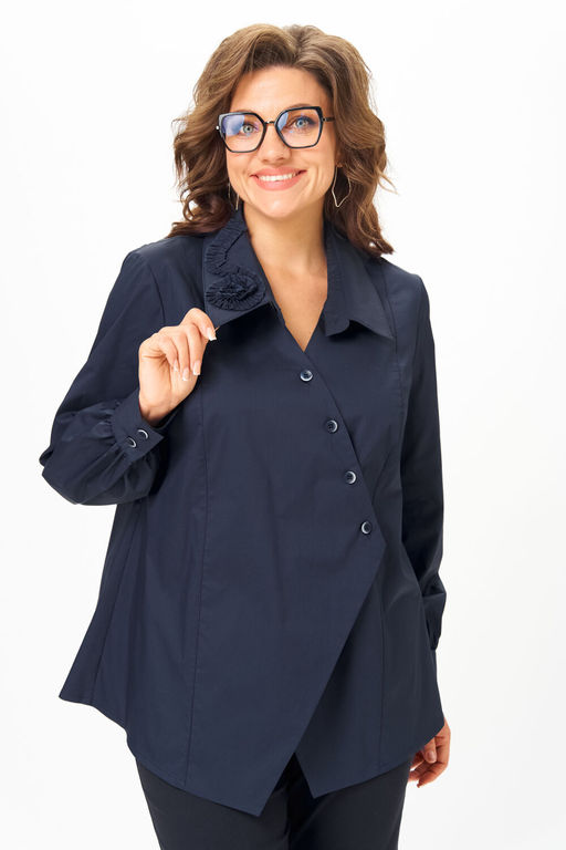 Блуза Michel Chic 789 дымчато-синий фото 5