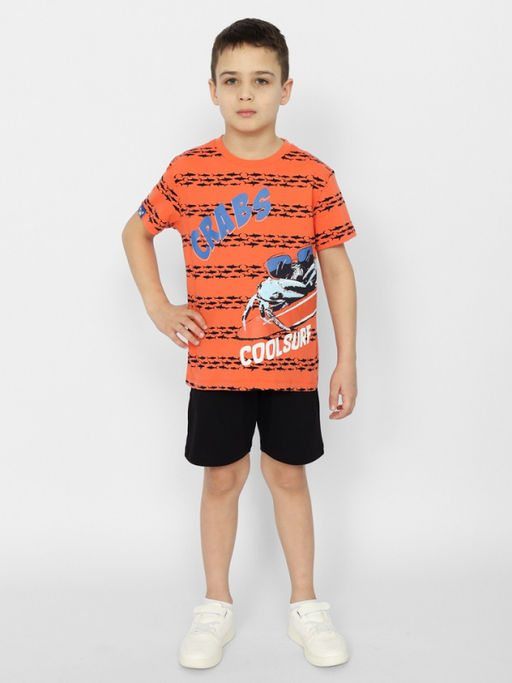 CRB wear/CSKB 63550-29-370 Футболка для мальчика,оранжевый/Ex.Cherubino  фото 2