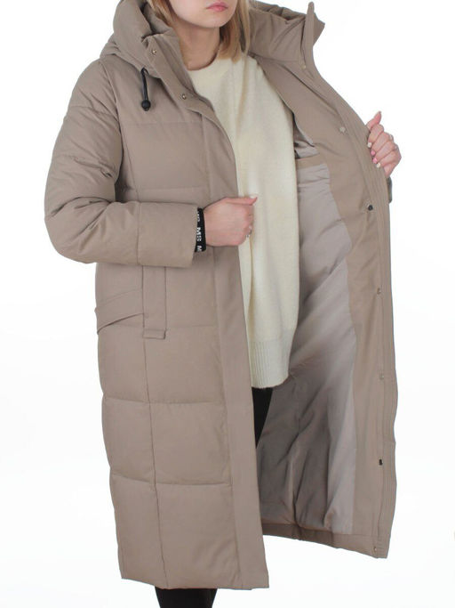 8321 LT. OLIVE Пальто зимнее женское (200 гр. холлофайбер)