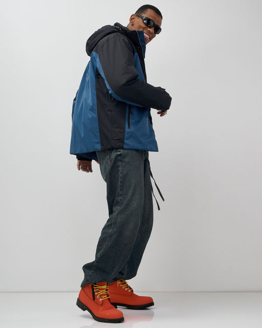 Горнолыжная куртка мужская зимняя синего цвета 7616S - Mtforce фото 17