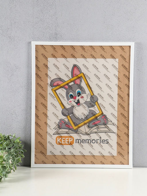 Фоторамка для фото 40×50 см «Премиум», пластик, белый