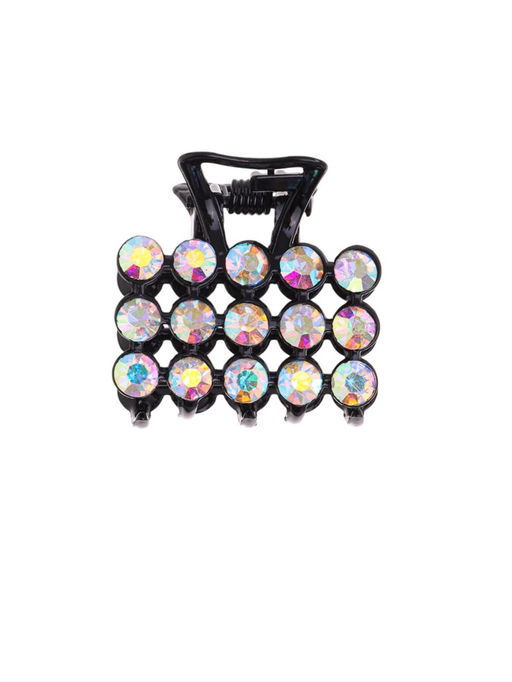 Цена за 6 шт. Крабик для волос «Классик», 2.5 см, чёрный