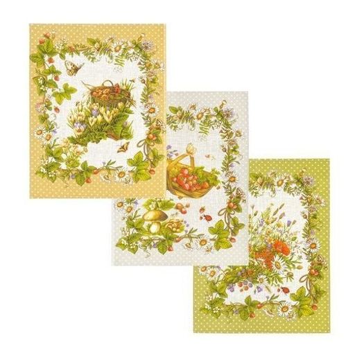 К-т полотенец Береста 50*60 см. - 3 шт. рогожка хлопок 100% - Лен поволжья фото 4