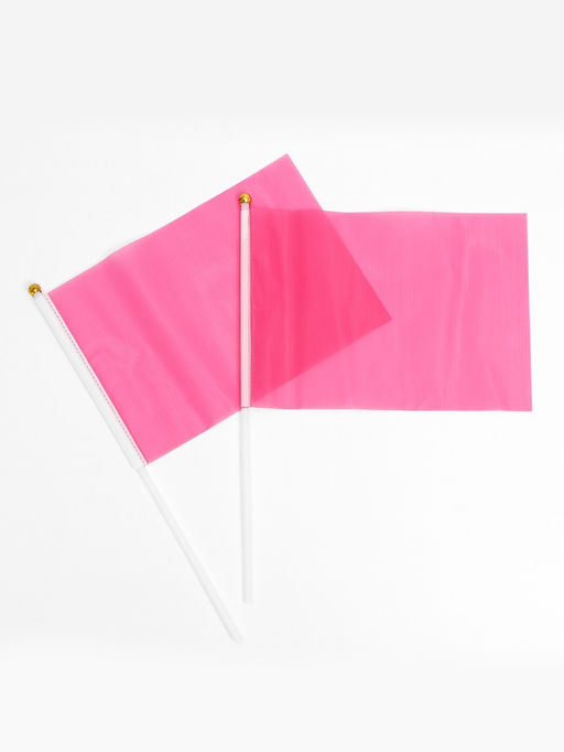 Цена за 2 шт. Флаг на палочке, набор 10 штук, 14×21 см, полиэстер