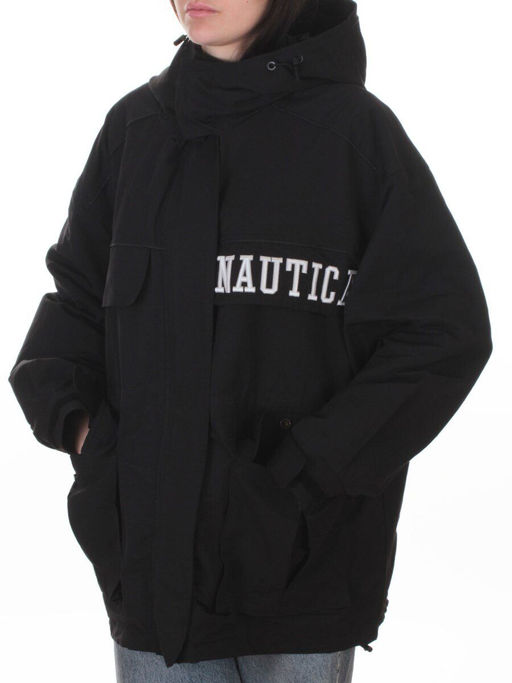 3101 BLACK Куртка демисезонная женская (100 гр. холлофайбер) - Фабричный китай фото 5