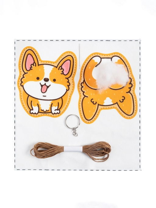 Игрушка брелок своими руками "Корги"