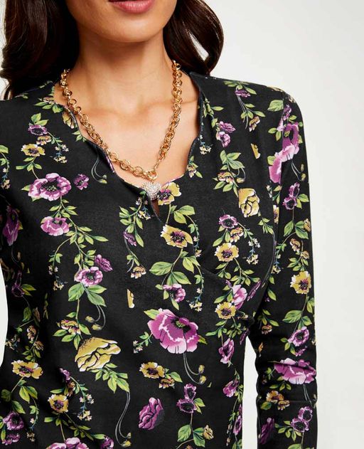 Блузка, черно-пестрая - Linea tesini фото 6