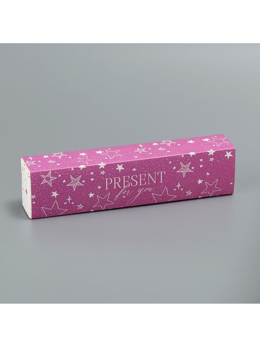 Цена за 5 шт. Коробка для конфет, кондитерская упаковка, 5 ячеек, «Present», 5 х 21 х 3.3 см