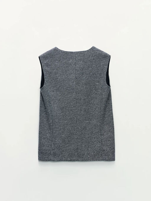 Удлиненный жилет с V-образным вырезом