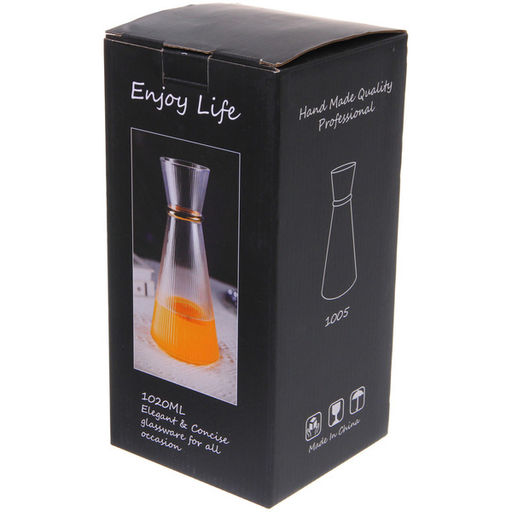 Ваза стеклянная "VIVALDI" 1350мл, красная