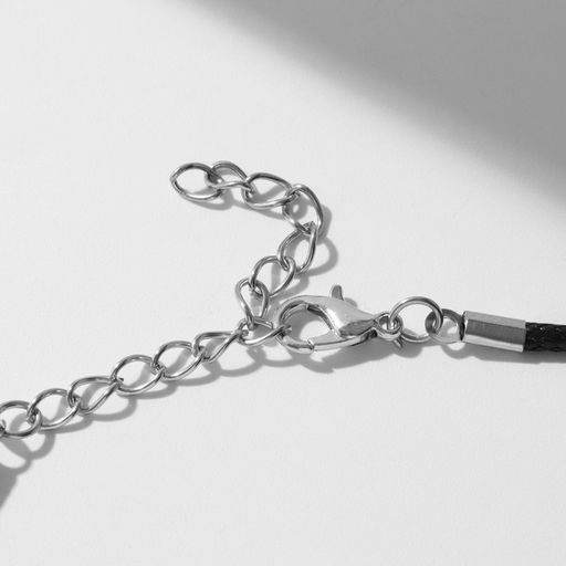 Кулон для фото на шнурке «Книга», цвет серебро на чёрном шнурке, 45 см