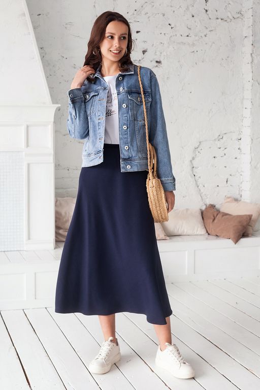 Куртка джинсовая укороченная - Vilatte фото 4