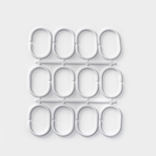 Штора для ванной Доляна «Орион», 180×180 см, белая