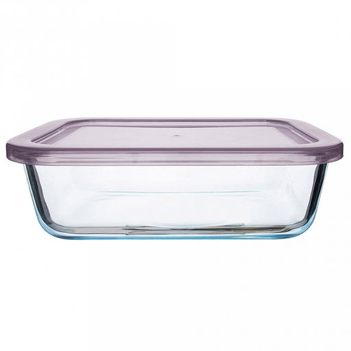 Контейнер стеклянный Argos 0,64л, 16,9х12,3х5,3см, прямоугольный, боросиликатное стекло, пластмассовая крышка, ручки-выступы с двух сторон, TalleR (Китай) - Домашняя мода фото 2