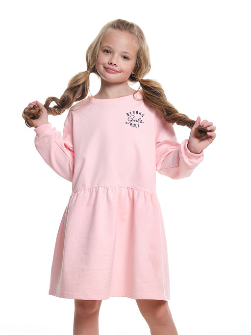 Платье для подростка с принтом UD 7744 крем-роз - Mini maxi фото 6