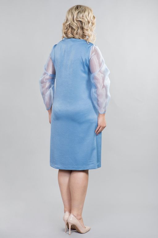 Платье 1098 голубой - Novita фото 4