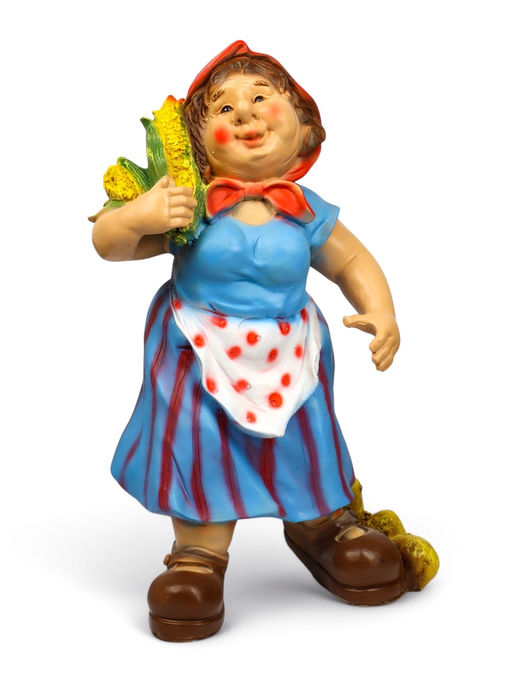 Садовая фигура из полистоуна «Дачница в платье», 55×25×30 см