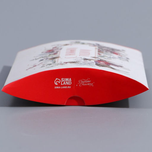 Цена за 5 шт. Коробка подарочная новогодняя складная С Новым годом, 19?14?4 см