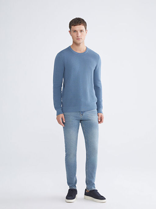 Bisiklet Yaka Erkek Triko Kazak