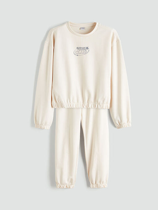 Bisiklet Yaka Soft Touch K?z ?ocuk E?ofman Tak?m