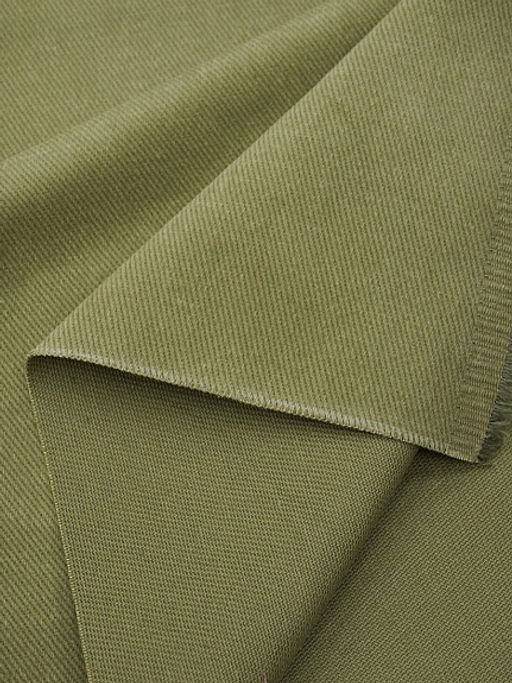 Джинс с ворсом цв.Св.оливковый хаки, ш.1.45м, хлопок-100%, 330гр/м.кв - Купава фото 4