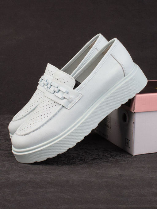 03-PDXL160-5 LT. BLUE Полуботинки женские (натуральная кожа) - Фабричный китай фото 16