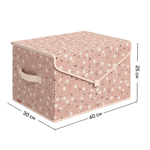 Короб стеллажный с крышкой, большой, 40*30*25 см Valiant  фото 31