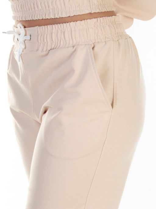 Y294 BEIGE Спортивный костюм женский (100% хлопок) - Fashion фото 5