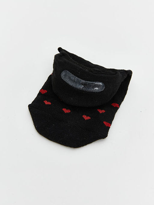 Kalp Desenli Kad?n Babet ?orap 3l?