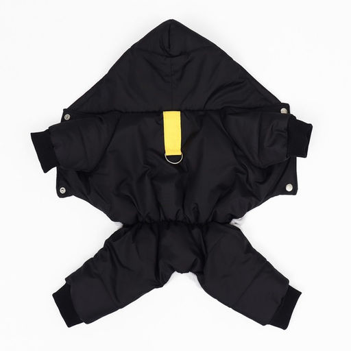 Комбинезон для животных, зимний на флисе, XS(ДС 18-20 см, ОГ 30-32 см, ОШ 24 см), чёрный - Simaland фото 10