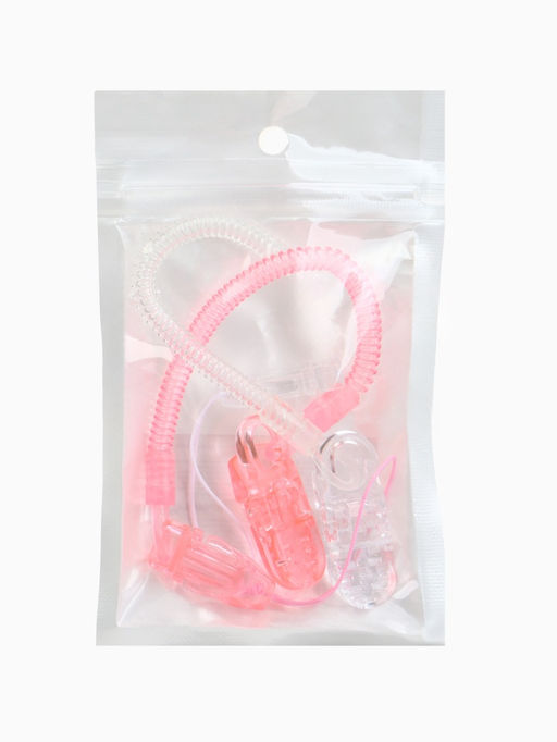 Держатель для соски - пустышки, пружинка, 2 шт., прозрачный, розовый, Крошка Я
