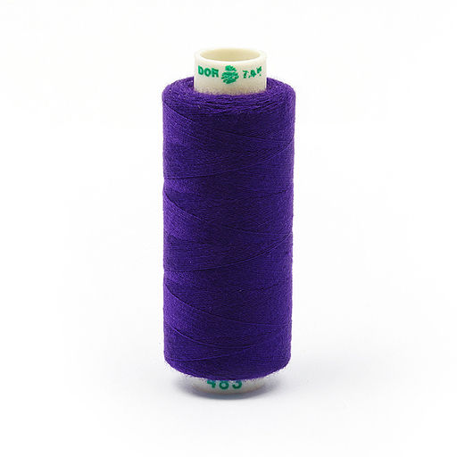Нитки Dor Tak бытовые 40/2 полиэстер 366м цв.483 фиолетовый уп.10шт