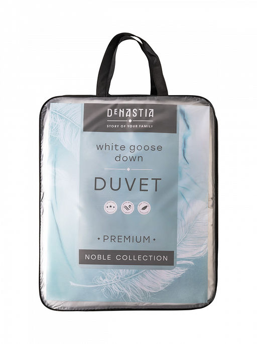Одеяло с пуxом 170x205 белый х/б, ПЭ/пух/перо - Denastia фото 3