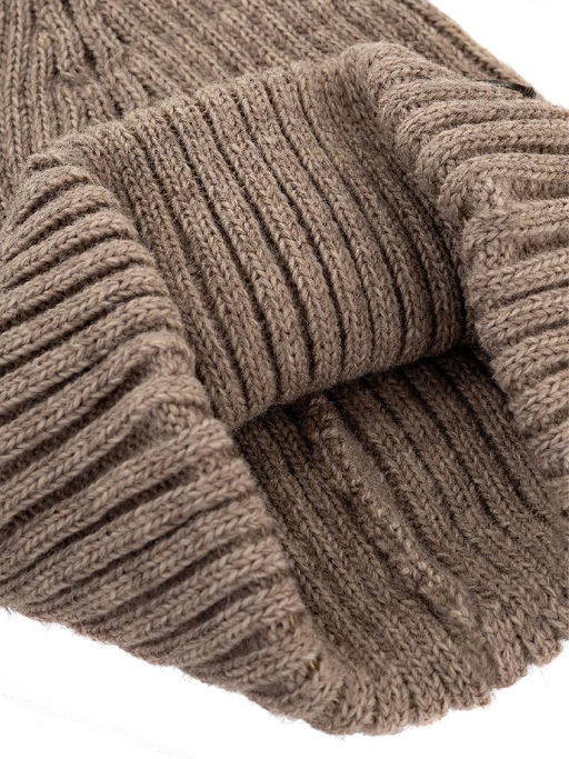 Шапка жен. шерсть+акр LB-BR55027 taupe - Labbra фото 8