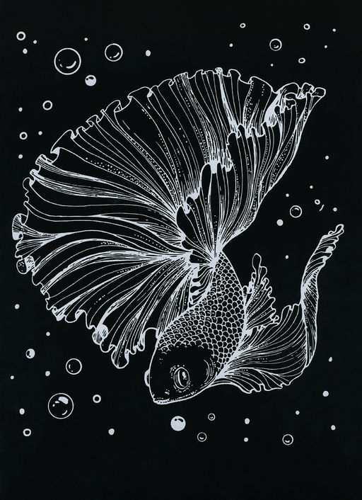 Hobbius GHPB-07 Набор для творчества Гравюра-блокнот 14 x 20 см Безбрежный океан  фото 12