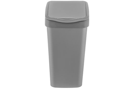 Ведро для мусора с подвижной крышкой 20 л 30*23,5*43 см Тандем сер.металлик/серый (842158) - Elan gallery фото 6