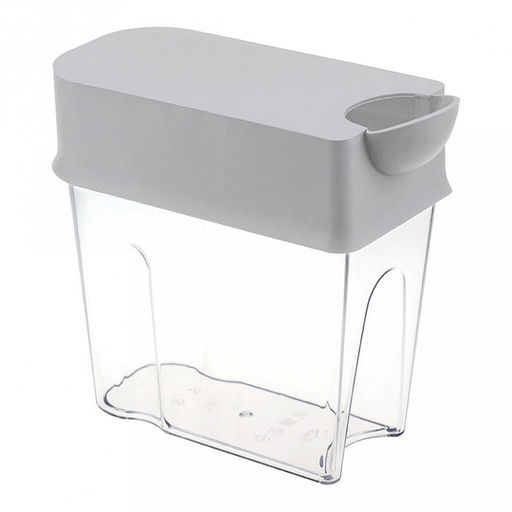 Банка для сыпучих продуктов пластмассовая Фолд 1,6л, 18,5х9х18,5см, смоки (Россия) - Домашняя мода фото 2