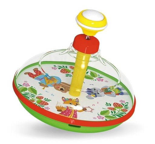 Юла "Трио", диам. 14см, музыкальная (01972, "Stellar") в сетке