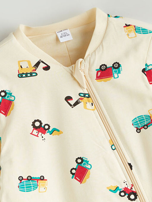 1 .6 Tog Bask?l? Erkek Bebek Uyku Tulumu