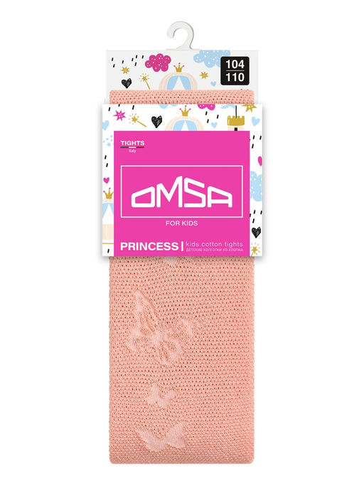 OMSA kids Collant 12A01-1 с ажур рис (бабочки) - pesca  фото 4