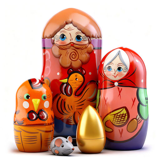 Матрешка "Курочка Ряба" 5 перс.