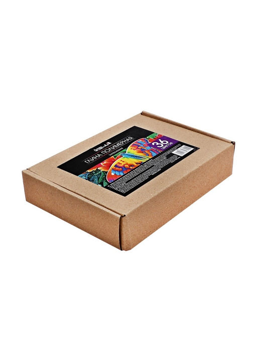 Набор глина полимерная запекаемая Calligrata, 36 цветов по 20 г, с аксессуарами, в гофрокоробе