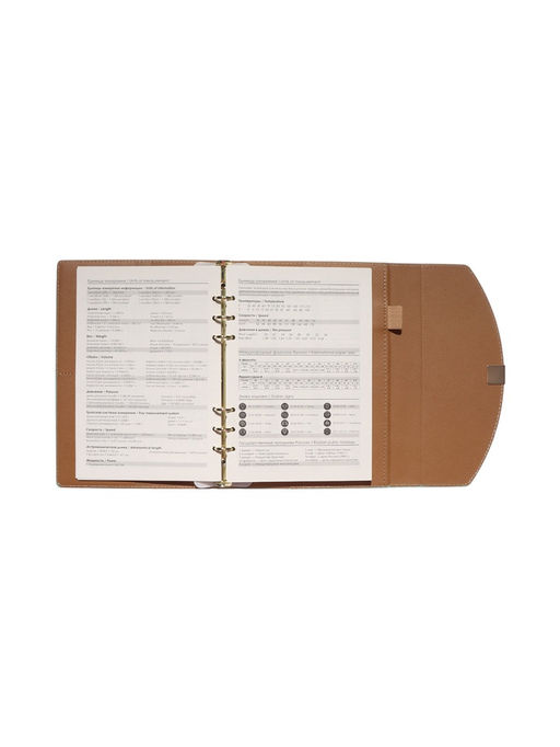 Органайзер на кольцах, A5, с клапаном, 80 листов, в линейку, искусственная кожа, бирюзовый - Simaland фото 9