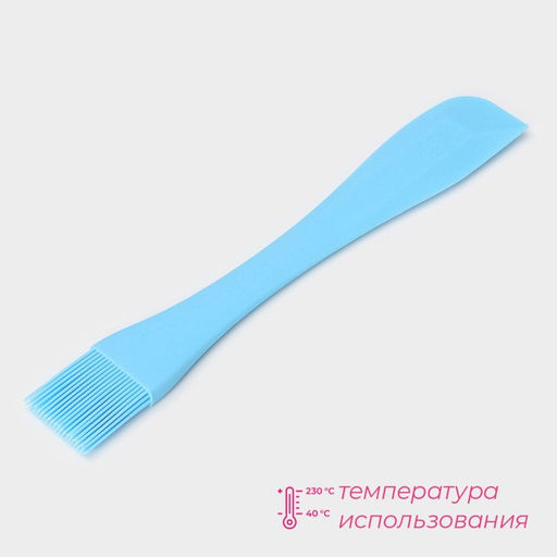 Кисть Доляна Дуэт, силикон, 26?4?1 см, голубая  фото 3