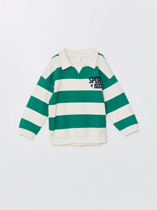 ?izgili Erkek Bebek Sweatshirt ve Pantolon 2li Tak?m - Waikiki фото 2