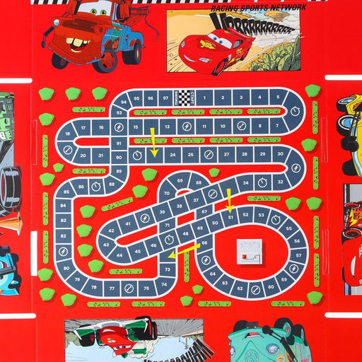 Складная коробка с игрой 28х21х9 см, Тачки - Disney фото 4