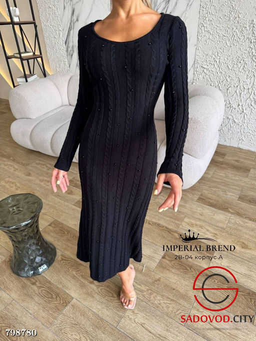 Платье вязаная оверсайз - Bruno фото 4